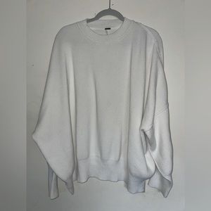 Free people easy street cream oversized sweater